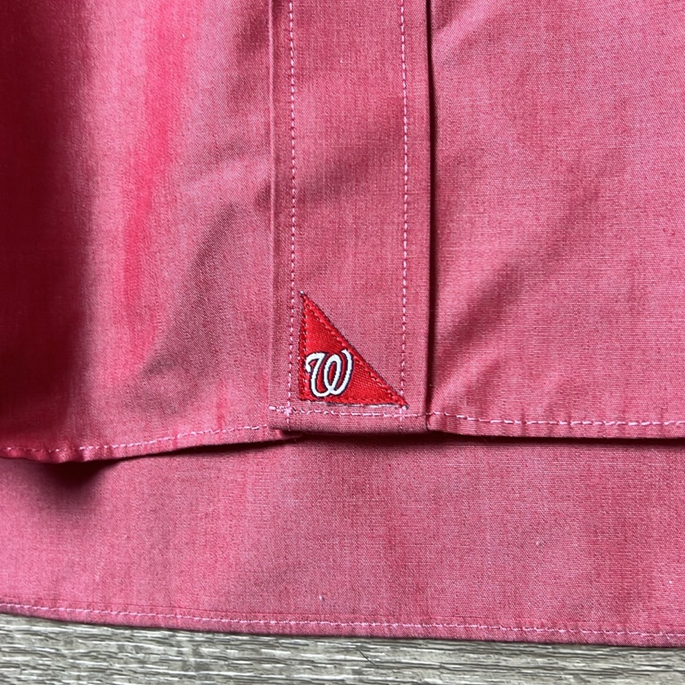 Untuckit Washington Nationals Red Button Down Shirt - Picture 7 of 9
